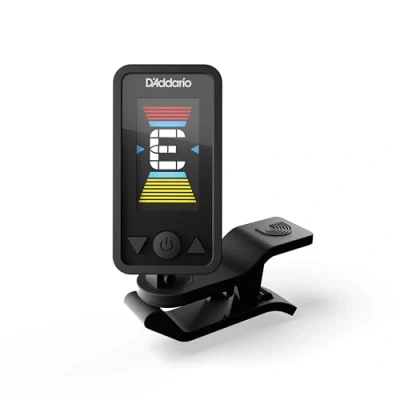 Image de D&#039;Addario Accordeur de violoncelle et basse rechargeable tête Eclipse à clipser pour ou Écran couleur vertical avec pivot Accordage rapide précis