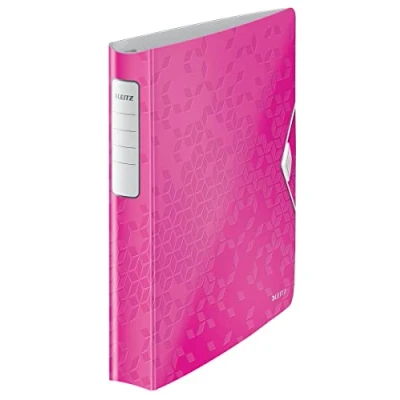 Image de Classeur 4 anneaux Leitz WOW, PP, 30 mm, Active SoftClick, Rose
