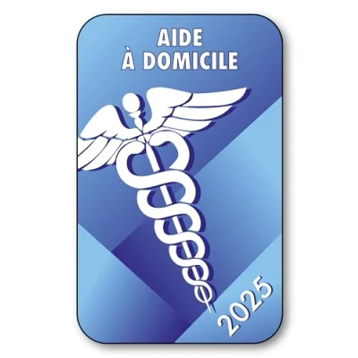 Image de SIGNAL SAFETY Autocollant Sticker Vignette Caducée 2024 pour Pare Brise en Vitrophanie V5 Aide à Domicile