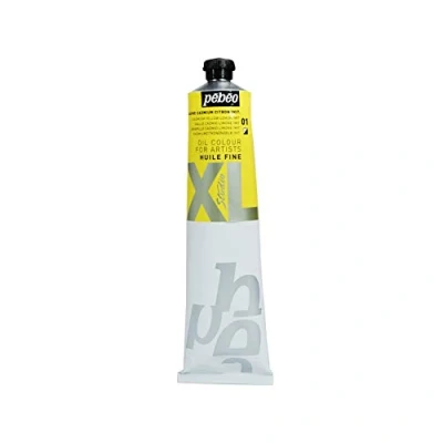 Image de Pébéo Huile Fine XL 200 ml Peinture à l’Huile Jaune Cadmium Citron Imitation