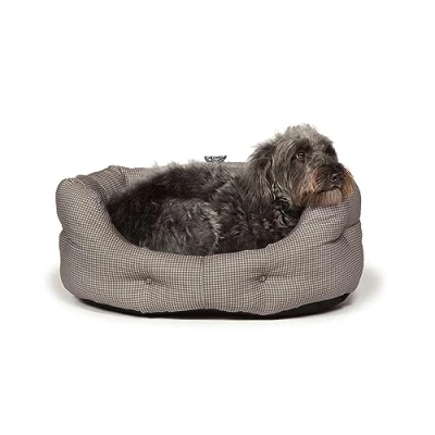 Image de Danish Design Dogstooth Matelas Amovible Lavable en Machine pour Chien/Chiot Gris 61 cm