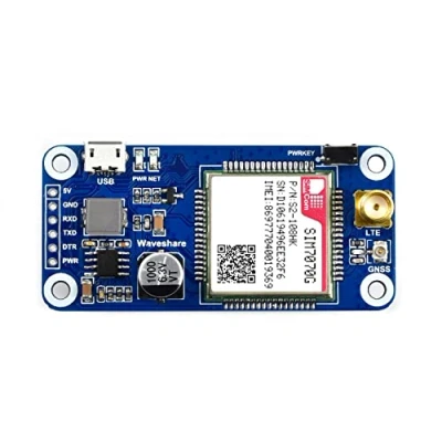 Image de Waveshare SIM7070G NB IoT/Cat M/GPRS/GNSS Hat for Raspberry Pi, Low Power Narrow Band Cellular IoT Communication Module Global Support with GNSS Positioning