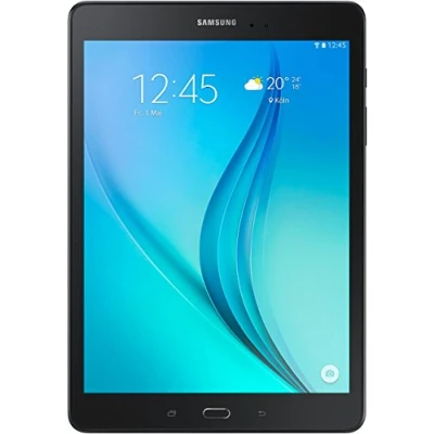 Image de Samsung Galaxy Tab A Tablette tactile 9,7&quot; Noir (16 Go, Android, 1 Port USB 2.0, Wi Fi, Prise jack) IMPORT ALLEMAGNE Clavier Qwertz Allemand (Reconditionné)