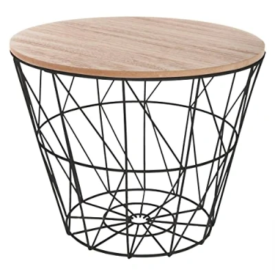 Image de Atmosphera Table d&#039;appoint Kumi Noire D38 cm