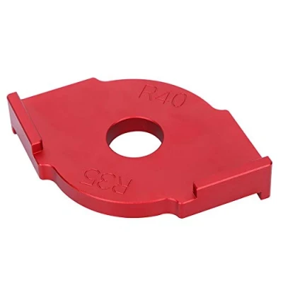 Image de Gabarit pour Coins Arrondis Gabarits d&#039;Angle de Toupie Radius en Alliage d&#039;Aluminium R35 R40 Machines à Graver