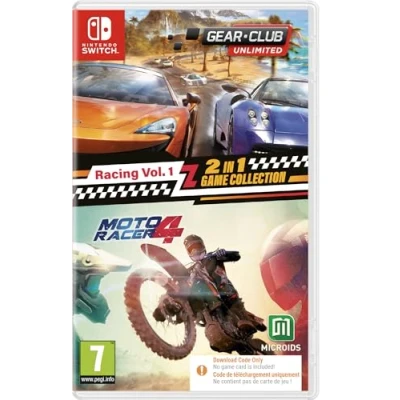 Image de Racing Vol. 1 : 2 in Game Collection (Gear Club Unlimited + Moto Racer 4) (Code a Box) (SWITCH)
