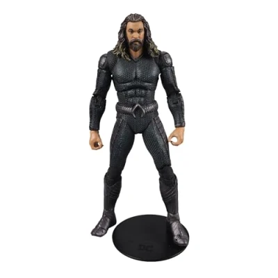 Image de McFarlane Toys DC Multiverse Aquaman with Stealth Suit Figurine d&#039;action de 17,8 cm Roi l&#039;Atlantide Incroyablement détaillé avec Ultra Articulation, Trident et Carte d&#039;art à Collectionner