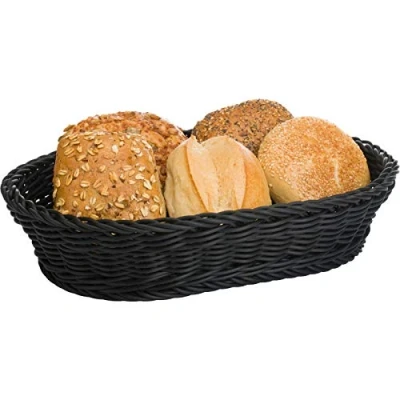 Image de Westmark Grand Panier Multi usage, convient pour l&#039;hôtellerie et la restauration, Ovale, env. 32 x 23 7 cm, Fibres synthétiques, Saleen Edition, Noir, 02010719101