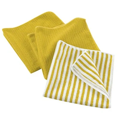 Image de douceur d&#039;intérieur, 3 Torchons (40 x 40 cm) Cuistot Jaune, Microfibre