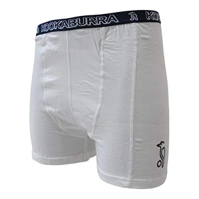 Image de Kookaburra Boxer suspensoir, bande élastique à la Taille Blanc/Bleu M