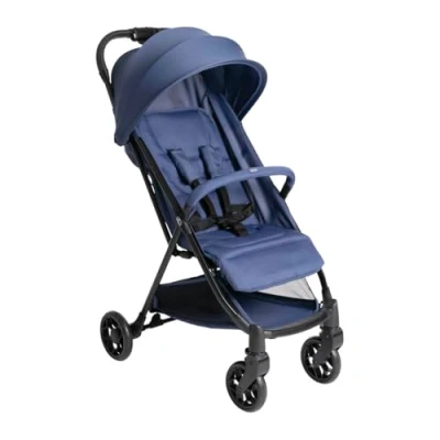 Image de Chicco Poussette Urbino, 0 plus Mois 22 Kg, Bebé Légere et Compacte, Confortable, Pliage d&#039;une seule main, Capote Extensible avec Protection Contre la Pluie UV50 Plus, Repose Jambes, Bleu