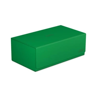 Image de Ultimate Guard Arkhive 800+, étui pour 800 cartes TCG à double manchon, vert, compatible avec Boulders, fermeture magnétique et doublure intérieure en microfibre