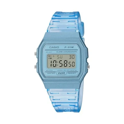 Image de Casio Hommes Numérique Quartz Montre avec Bracelet en Résine F 91WS 2CF