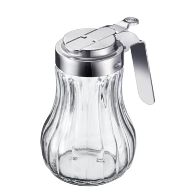 Image de Westmark Distributeur de Crème/Miel, Capacité : 250 ml, Verre/Acier Inoxydable, Berlin, Transparent/Argent, 65302260