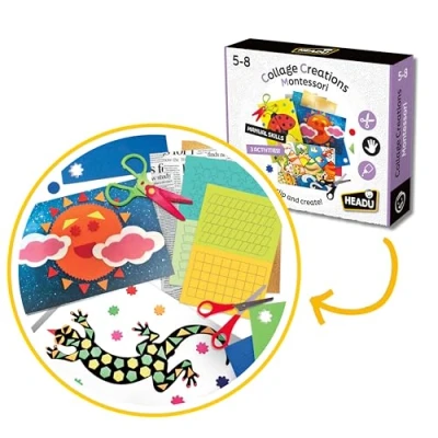 Image de Headu Collage Creation Montessori, MU24056, Multicolore, 10.00 x 7.17 2.20 inches
