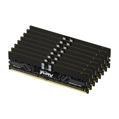 Image de Kingston Fury Renegade Pro XMP 256GB 6800MT/s DDR5 ECC Reg CL34 DIMM (Kit de 8) Mémoire Registered en overclocking KF568R34RB2K8 256