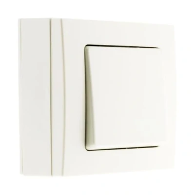 Image de Poussoir saillie borne auto Blanc Bel&#039;Vue