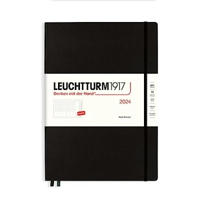 Image de LEUCHTTURM1917 367822 Planificateur Semainer Master (A4+) 2024, avec cahier, Noir, Anglais