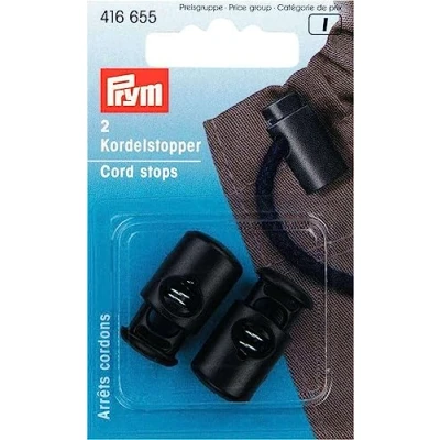 Image de Prym Cord Stopper, Multi, schwarz, 2 Stück