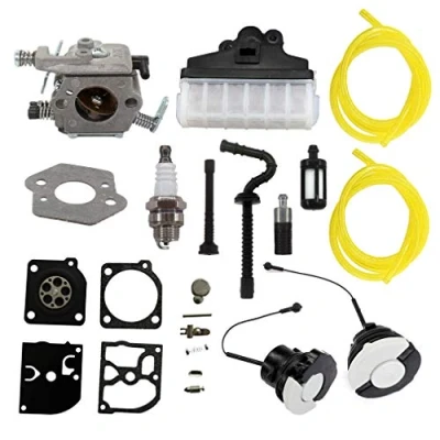Image de AISEN Carburateur et Bouchon de réservoir Kit Réparation Membranes Filtre à air pour STIHL 021 023 025 MS210 MS230 MS250 Walbro WT 286 Zama C1Q S11E S11G Tronçonneuse 1123 120 0603