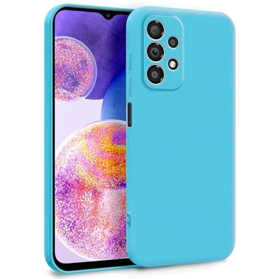Image de MyGadget Coque pour Samsung Galaxy A23 5G Case Protection Rigide Anti Choc avec Doublure Microfibre Turquoise