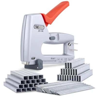 Image de Tacwise 1764 Z4 140 Agrafeuse/Cloueuse Professionelle en Métal 4 1 avec 4000 Agrafes et 2000 Clous, Utilise les de type 91 Clous Finition 18G sans tête 180