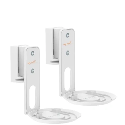 Image de Support mural MY WALL Haut parleur rotatif et inclinable Blanc 32&quot; 55&quot; Plastique Résine