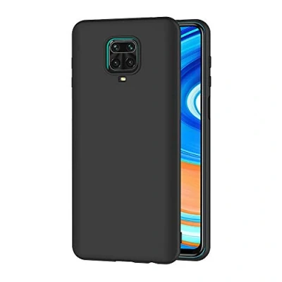 Image de AICEK Coque Compatible Xiaomi Redmi Note 9S, Noir Silicone pour 9 Pro Housse Max Etui Case (6,67 Pouces)