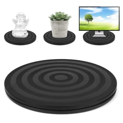Image de Solide Plateau Tournant,360 Plate Forme Rotative pour Moniteur Tournant Support avec Roulement Billes Rotatif Heavy Duty Multi Usage Rond