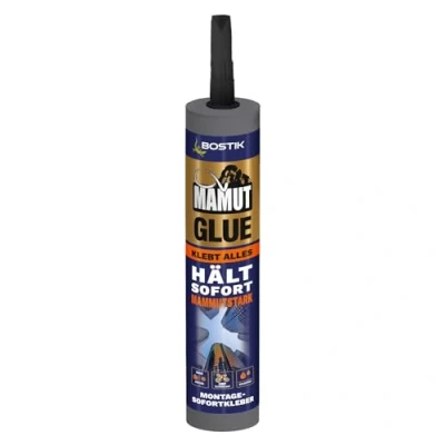 Image de BOSTIK MAMUT GLUE Blanc colle universelle hybride, de montage rapide flexible sur tous les matériaux, pour l&#039;intérieur et l&#039;extérieur ainsi que sous l&#039;eau dans conditions