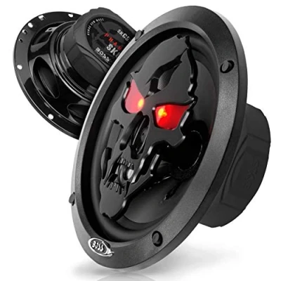 Image de 2 Haut PARLEURS Compatible avec Boss Audio Systems SK653B coaxial 3 Voies 16,50 cm 165 mm 6,5&quot; 175 Watts rms 350 Max 4 ohms 90 DB Noir, par Paire
