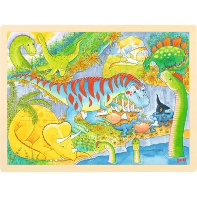 Image de Goki maderapuzzles de maderagokidinosaurio, Puzzle de, Multicolores 1 version espagnole