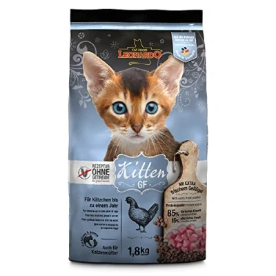 Image de LEONARDO Kitten GF [1,8 kg] Nourriture pour Chats sèche sans céréales Chatons Aliment Complet jusqu&#039;à 12 Mois
