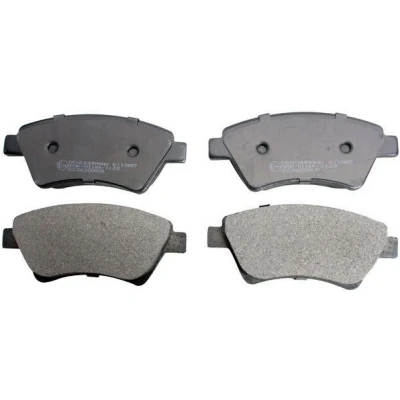 Image de DENCKERMANN B110657 Jeu de plaquettes frein Essieu avant contact signal d&#039;usure exclu RENAULT: SCENIC 2, MEGANE GRAND 2