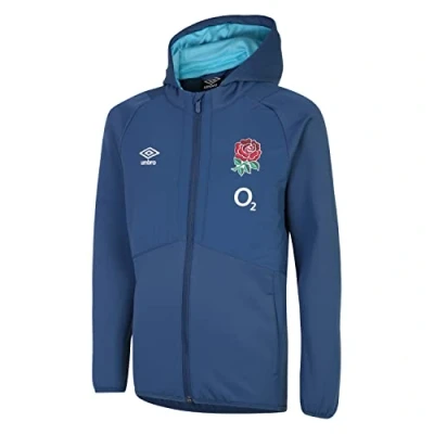 Image de UMBRO England O2 Veste zippée intégrale pour Enfant, Bouton Ensign Bleu Enterrement de Vie Jeune Fille, M Mixte