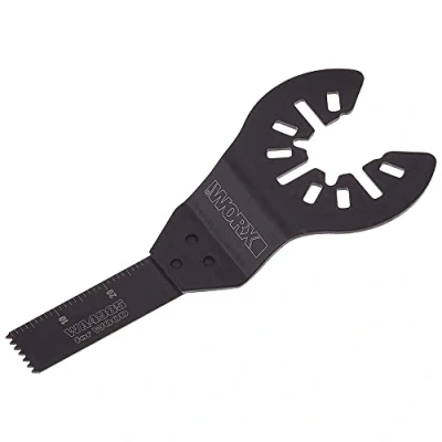 Image de WORX Lame de coupe standard 10 mm Pour outils oscillants multifonctions Sonicrafter et autres du marché Accessoire universel avec fixation en étoile WA4985 (pour bois PVC)