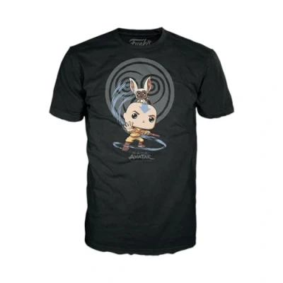 Image de Funko Pop! &amp; Tee: Avatar Element Bending (S) Avatar: The Last Airbender T Shirt Vêtements avec Une Figurine en Vinyle à Collectionner Idée de Cadeau Jouets et Top Manches Courtes