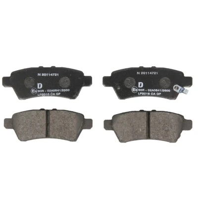 Image de DELPHI LP2016 Jeu de plaquettes frein avec indicateur d&#039;usure sans tôle anti bruit accessoires NISSAN: NP300 Navara Pick up, Pathfinder 3