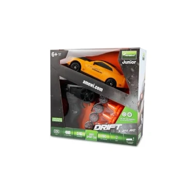 Image de Amewi Drift Sport Car 4WD 1:24 RC télécommandée RTR Jaune