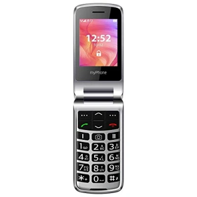 Image de MP myPhone Rumba 2 Noir 2,4&quot; Téléphone Portable à clapet, Grandes Touches, Caméra, Bouton d&#039;appel d&#039;urgence, Station de Charge, Écran Frontal, MP3, Lampe Poche, Bluetooth, Batterie 800 mAh