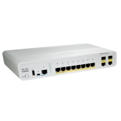 Image de Cisco Catalyst WS C2960C 8PC L commutateur réseau Géré L2 Fast Ethernet (10/100) Connexion Ethernet, supportant l&#039;alimentation Via ce Port (PoE) Blanc