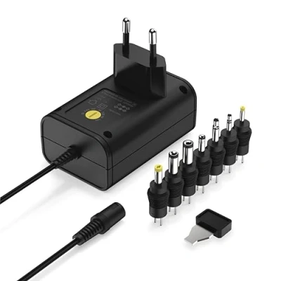 Image de ANSMANN APS 1000 Bloc d&#039;alimentation 12 V Prise jusqu&#039;à Max. mA (avec 7 adaptateurs universels) Adaptateur Secteur pour de Nombreux Petits appareils électriques 3 à