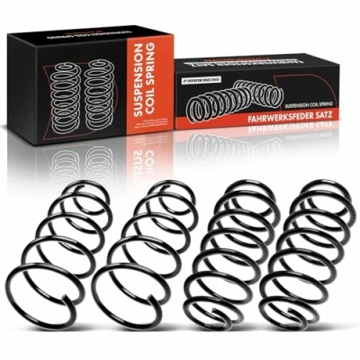 Image de Frankberg 4x Ressorts de suspension Essieu Avant Arrière Compatibles avec A3 8L1 1996 2003 B.o.r.a 1J2 1998 2005 Golf IV 1J1 1997 Remplacer# 1J0411105