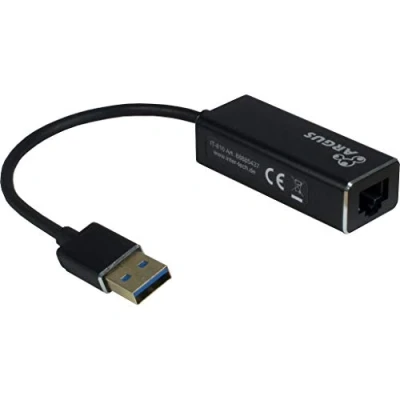 Image de Adaptateur réseau USB 3.0 Gigabit Ethernet Argus IT 810 INTERTECH Noir