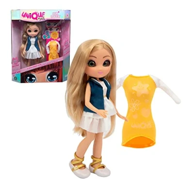 Image de UNIQUE EYES, Poupée de 25 cm Amy, avec Leur Regard Qui Te Suit des Yeux, Les Yeux changent Couleur, Jouet pour Enfants à partir 3 Ans, GIOCHI PREZIOSI, MYM071