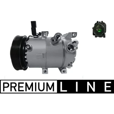 Image de MAHLE ORIGINAL ACP 656 000P Compresseur De Climatisation 6VS14ic 12 PAG 46 SP A2 1234yf, R 134a