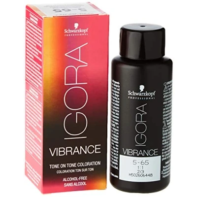 Image de Schwarzkopf Igora Vibrance 5 65 Châtain Clair Marron Doré 60 ml