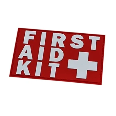 Image de First Aid Kit IFAK PVC Patch (White and Red)
