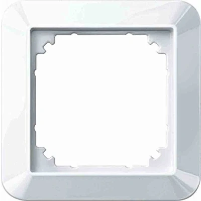 Image de Merten cadre 1M, 1 compartiment, blanc polaire brillant, 389119 (2 x M).