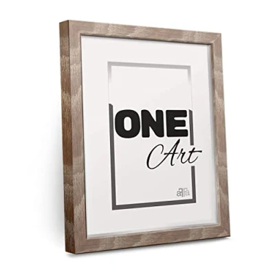 Image de aFFa frames, Hekla, Cadre photo MDF, facile à nettoyer, rectangle, avec façade en verre acrylique, chêne clair, 30x40 cm